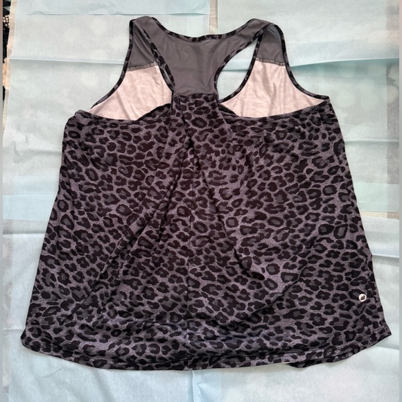 Leopard Print Racerback Tank Top - Picture 2 of 2